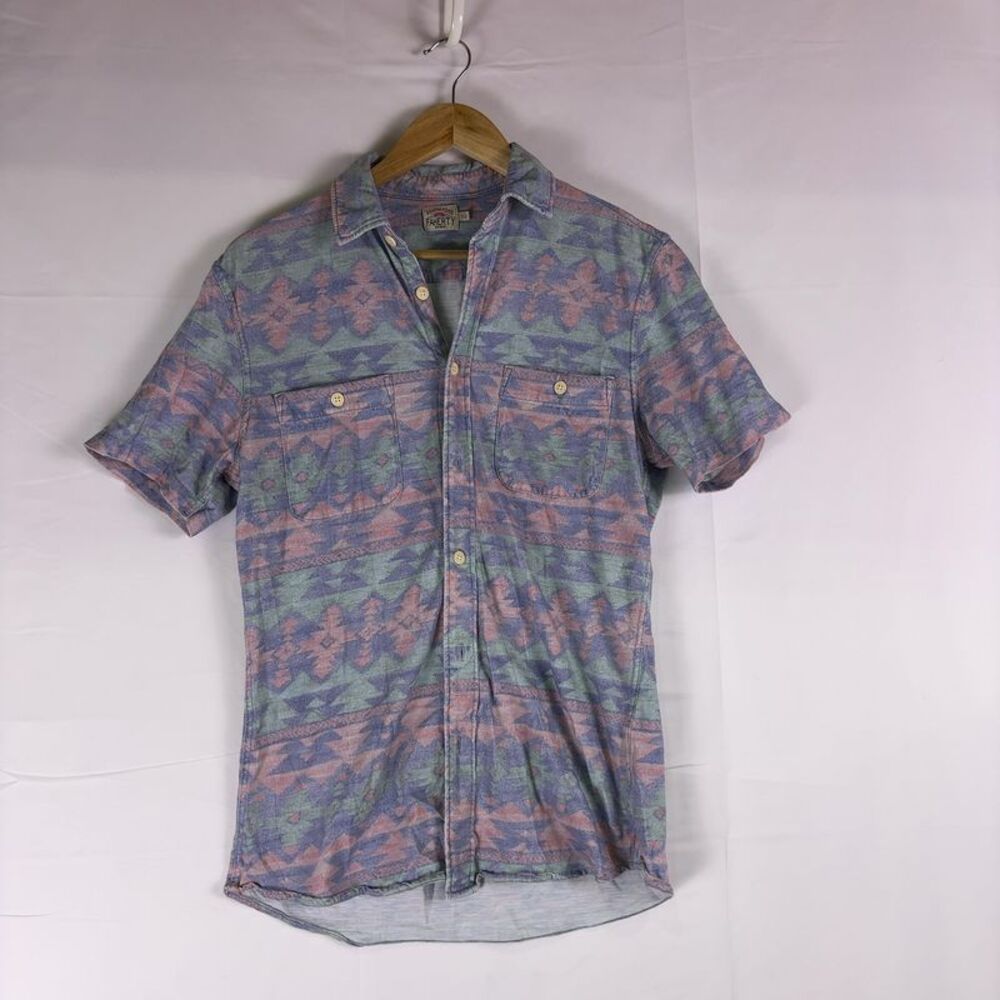 Faherty Short-Sleeve Aztec Button-Down